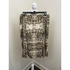 Due Per Due Animal Print Skirt Size Large
